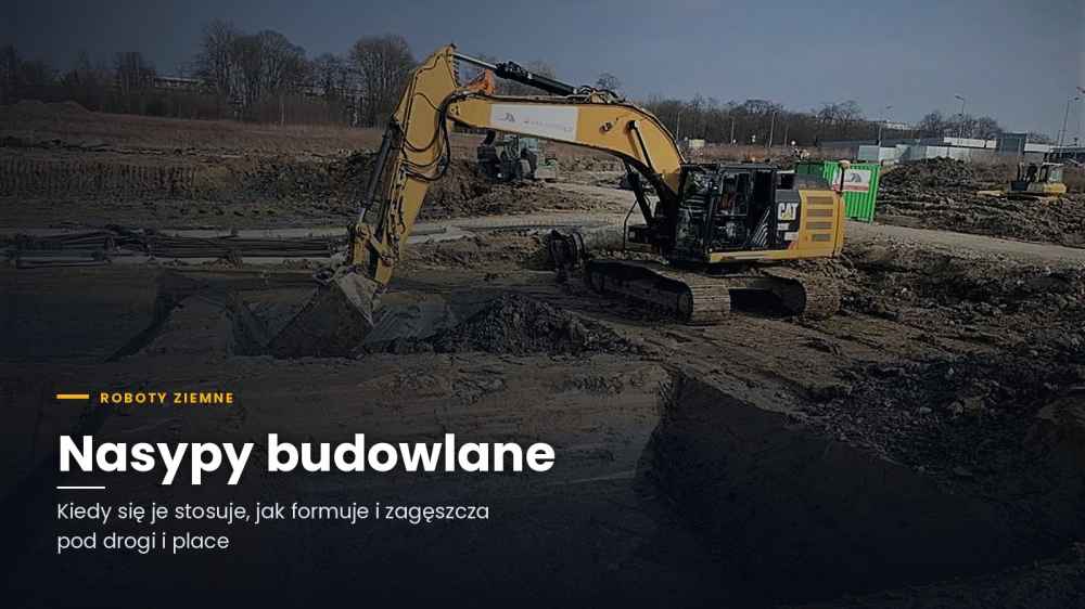 Nasypy budowlane – kiedy się je stosuje oraz jak formuje i zagęszcza pod drogi i place?